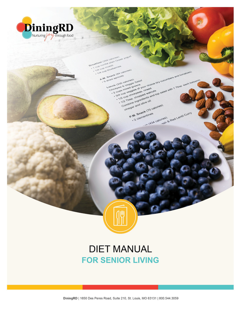 Digital Download - Diet Manual for Senior Living